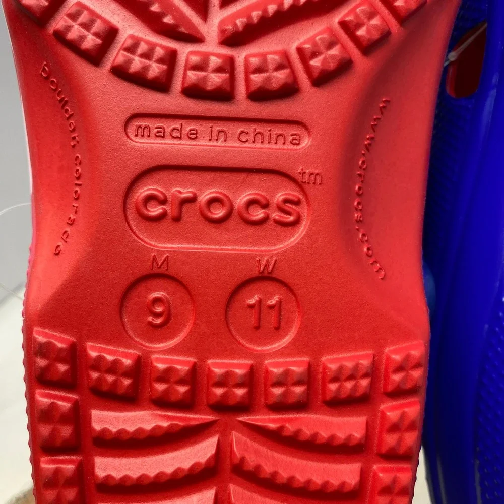 Crocs Classic American Flag Clog Mens 9 Womens 11 Stars Stripes Red White Blue